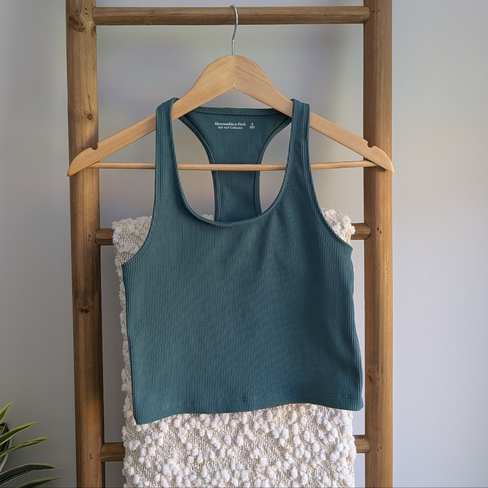 Abercrombie & Fitch Ribbed Racerback Top - Picture 2 of 8